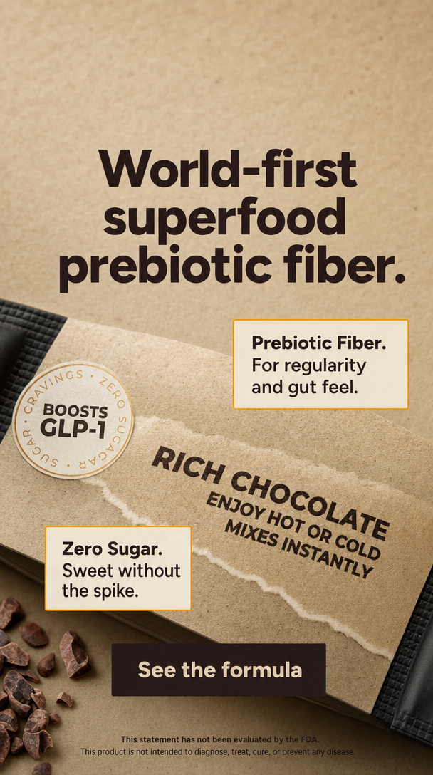 04. Cocoa fiber macro · Ingredient transparency