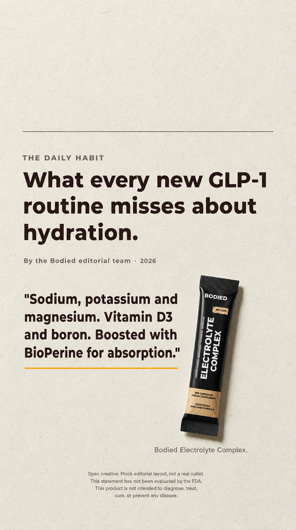 10. Mock editorial &middot; Hydration brief